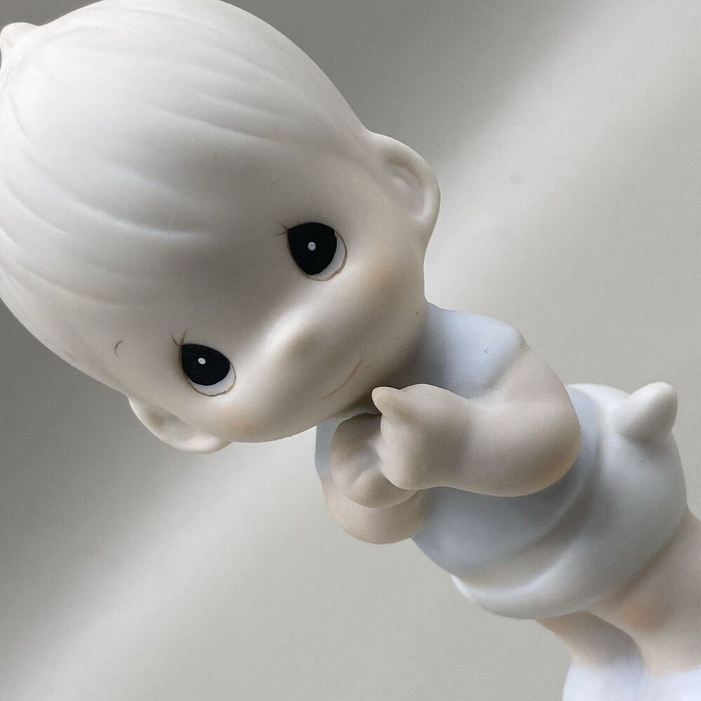 Precious Moments Rare Vintage 1983 Baby Boy Jonathan & David Standing Figurine